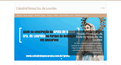 Desktop Screenshot of catedralapucarana.com.br